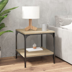 vidaXL Side Tables 2 pcs Sonoma Oak 40x40x40 cm Engineered Wood 3