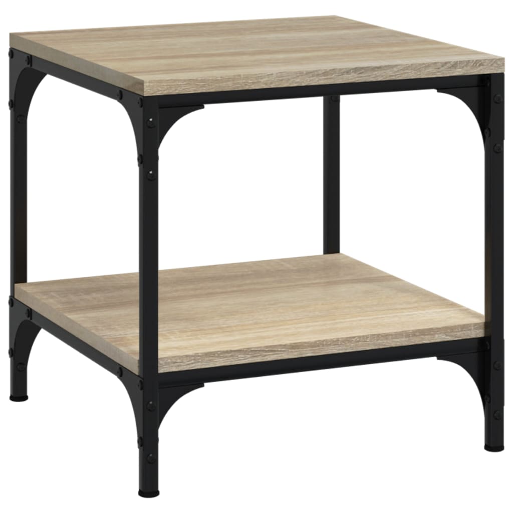 vidaXL Side Tables 2 pcs Sonoma Oak 40x40x40 cm Engineered Wood 5