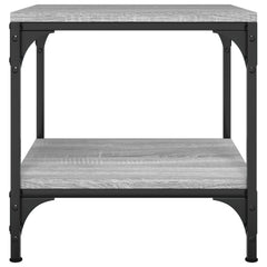 vidaXL Side Tables 2 pcs Grey Sonoma 40x40x40 cm Engineered Wood 6