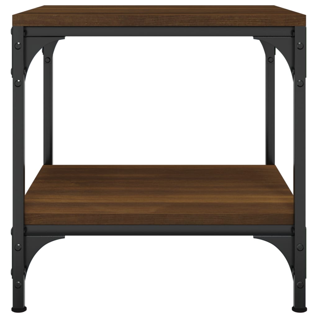 vidaXL Side Tables 2 pcs Brown Oak 40x40x40 cm Engineered Wood 6