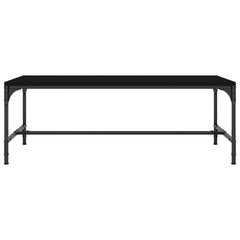 vidaXL Coffee Table Black 100x50x35 cm Engineered Wood 4