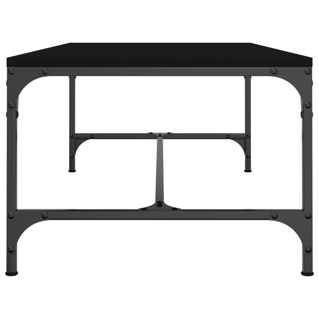 vidaXL Coffee Table Black 100x50x35 cm Engineered Wood 5
