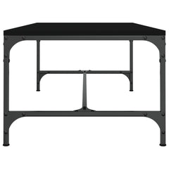 vidaXL Coffee Table Black 100x50x35 cm Engineered Wood 5