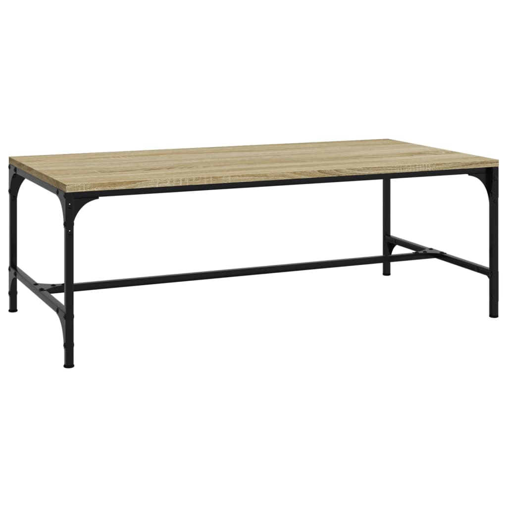 vidaXL Coffee Table Sonoma Oak 100x50x35 cm Engineered Wood 2