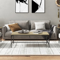vidaXL Coffee Table Sonoma Oak 100x50x35 cm Engineered Wood 3