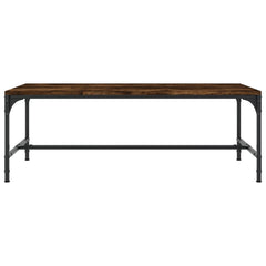 vidaXL Coffee Table Smoked Oak 100x50x35 cm Engineered Wood 4