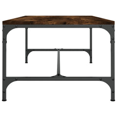vidaXL Coffee Table Smoked Oak 100x50x35 cm Engineered Wood 5