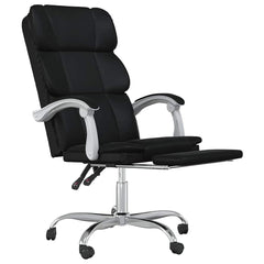 vidaXL Reclining Office Chair Black Faux Leather 4
