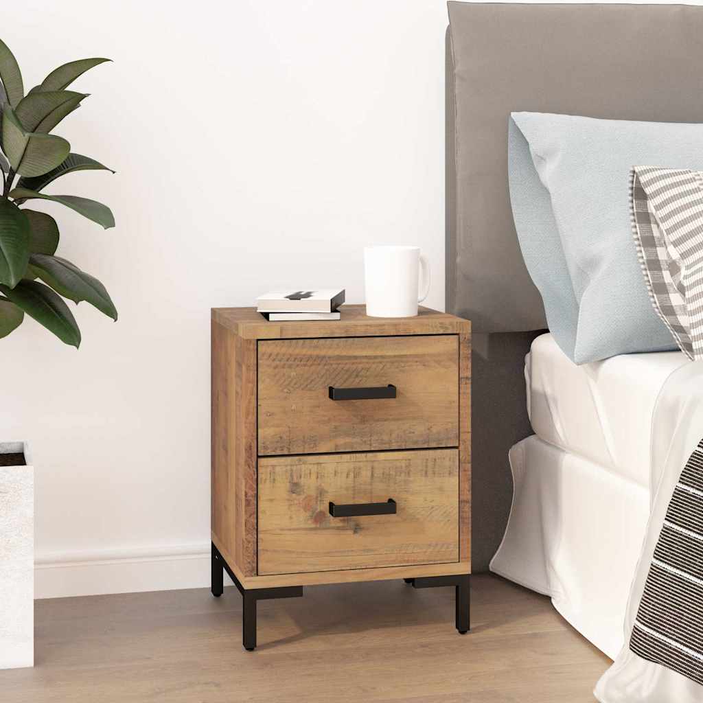 vidaXL Bedside Cabinet Solid Pinewood