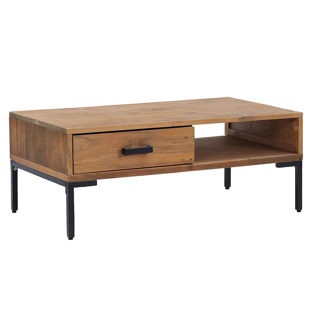 Coffee Table 90x50x35 cm Solid Pinewood Brown