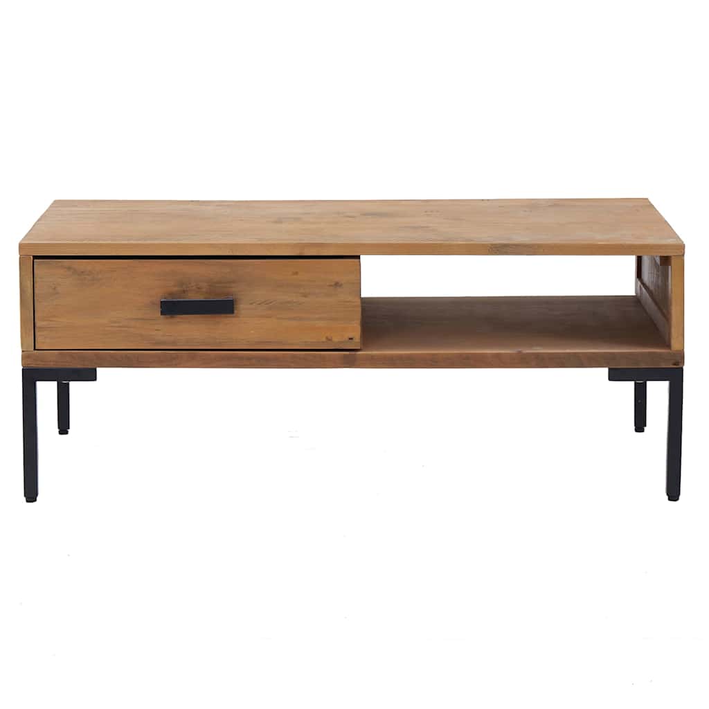 Coffee Table 90x50x35 cm Solid Pinewood Brown