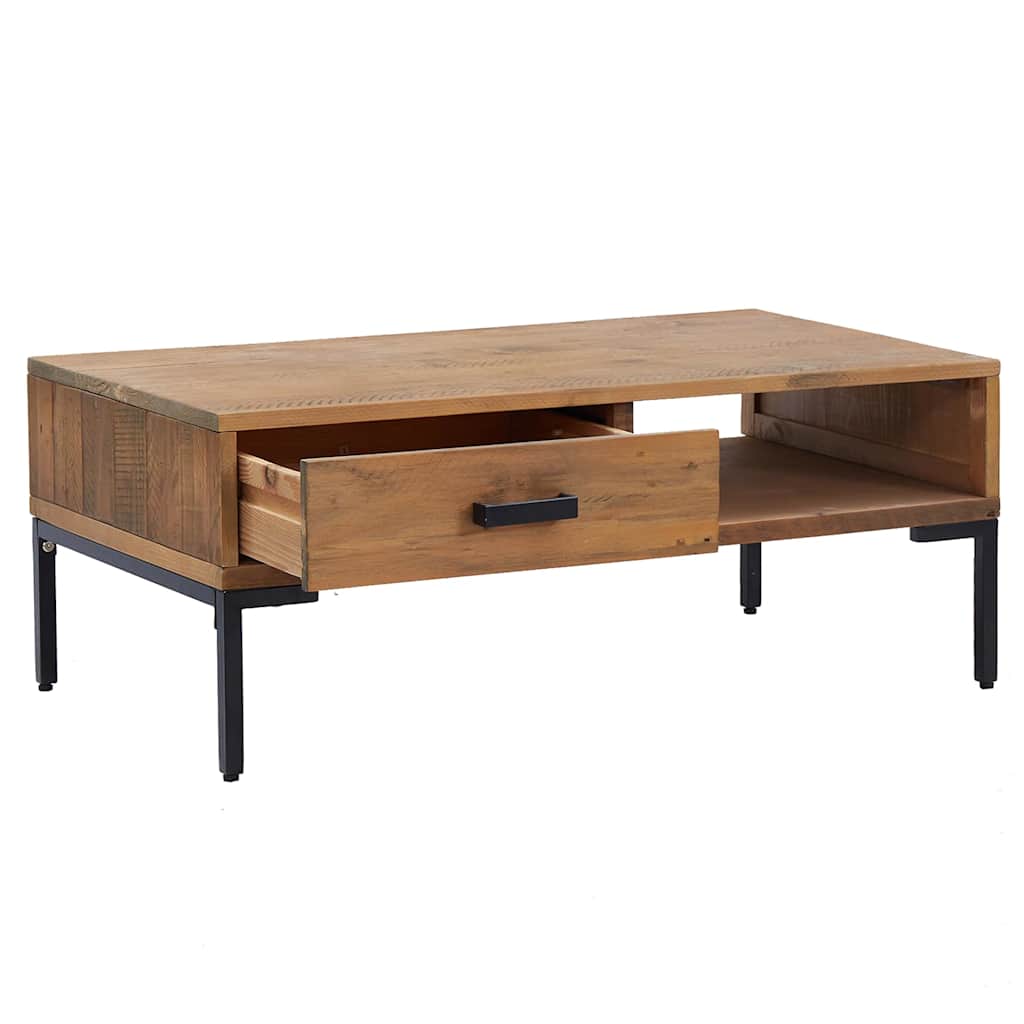 Coffee Table 90x50x35 cm Solid Pinewood Brown