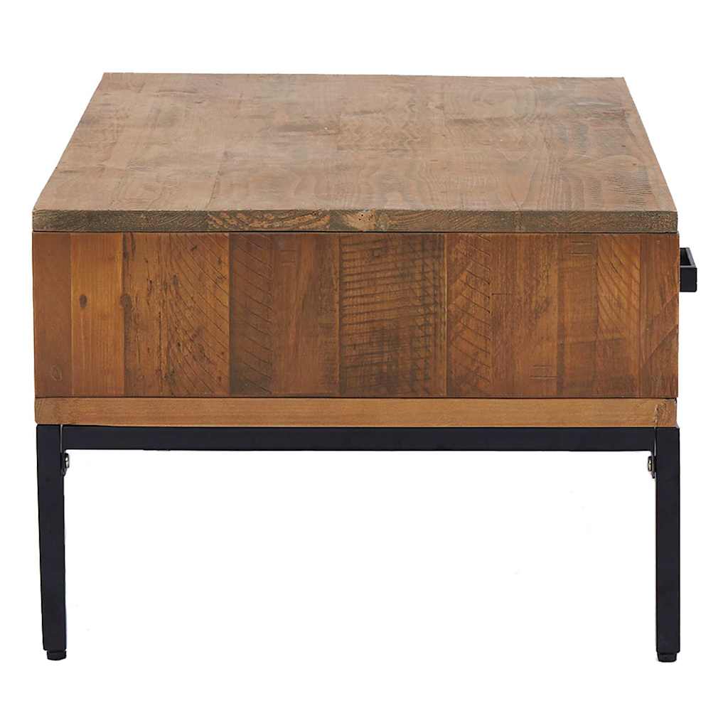 Coffee Table 90x50x35 cm Solid Pinewood Brown