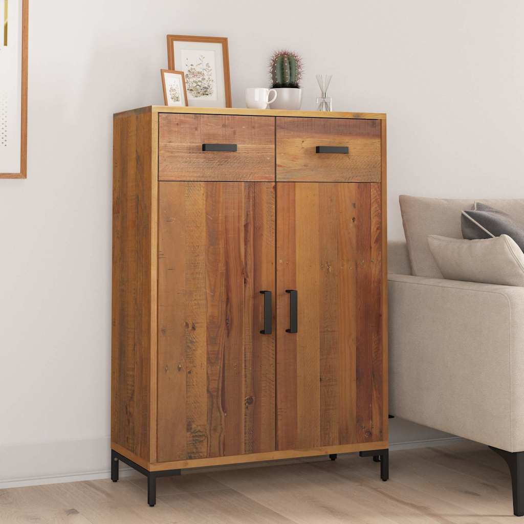 vidaXL Shoe Rack 75x40x110 cm Solid Pinewood 1