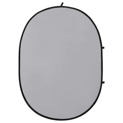 2 in 1 Oval Studio Background Screen Black and Grey 200x150 cm