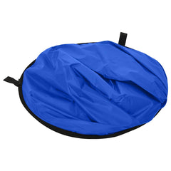 vidaXL 2 in 1 Oval Studio Background Screen Green and Blue 200x150 cm 5
