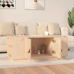 vidaXL Coffee Table | Pine | Solid pine wood | Coffee Table | Rectangular 3