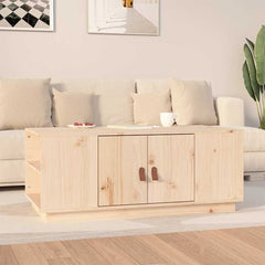 vidaXL Coffee Table | Pine | Solid pine wood | Coffee Table | Rectangular 1