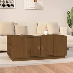 Coffee Table 100x50x41 cm Solid Wood Pine Honey brown