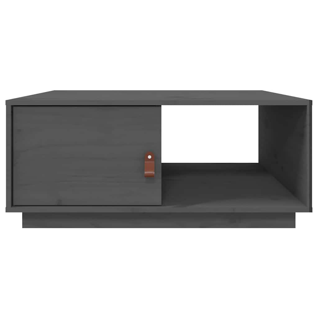 vidaXL Coffee Table Grey 80x50x35.5 cm Solid Wood Pine 6