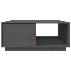 vidaXL Coffee Table Grey 80x50x35.5 cm Solid Wood Pine 6