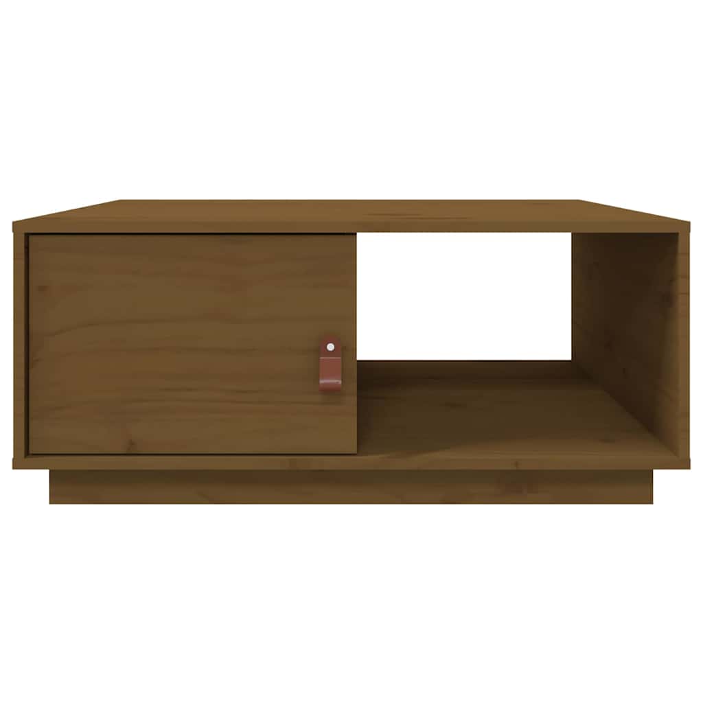 vidaXL Coffee Table Honey Brown 80x50x35.5 cm Solid Wood Pine 6