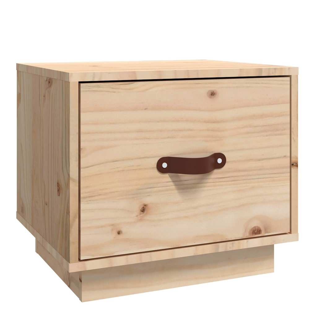 vidaXL Bedside Cabinet | Pine | Solid pinewood | Small | Bedside Cabinet 2