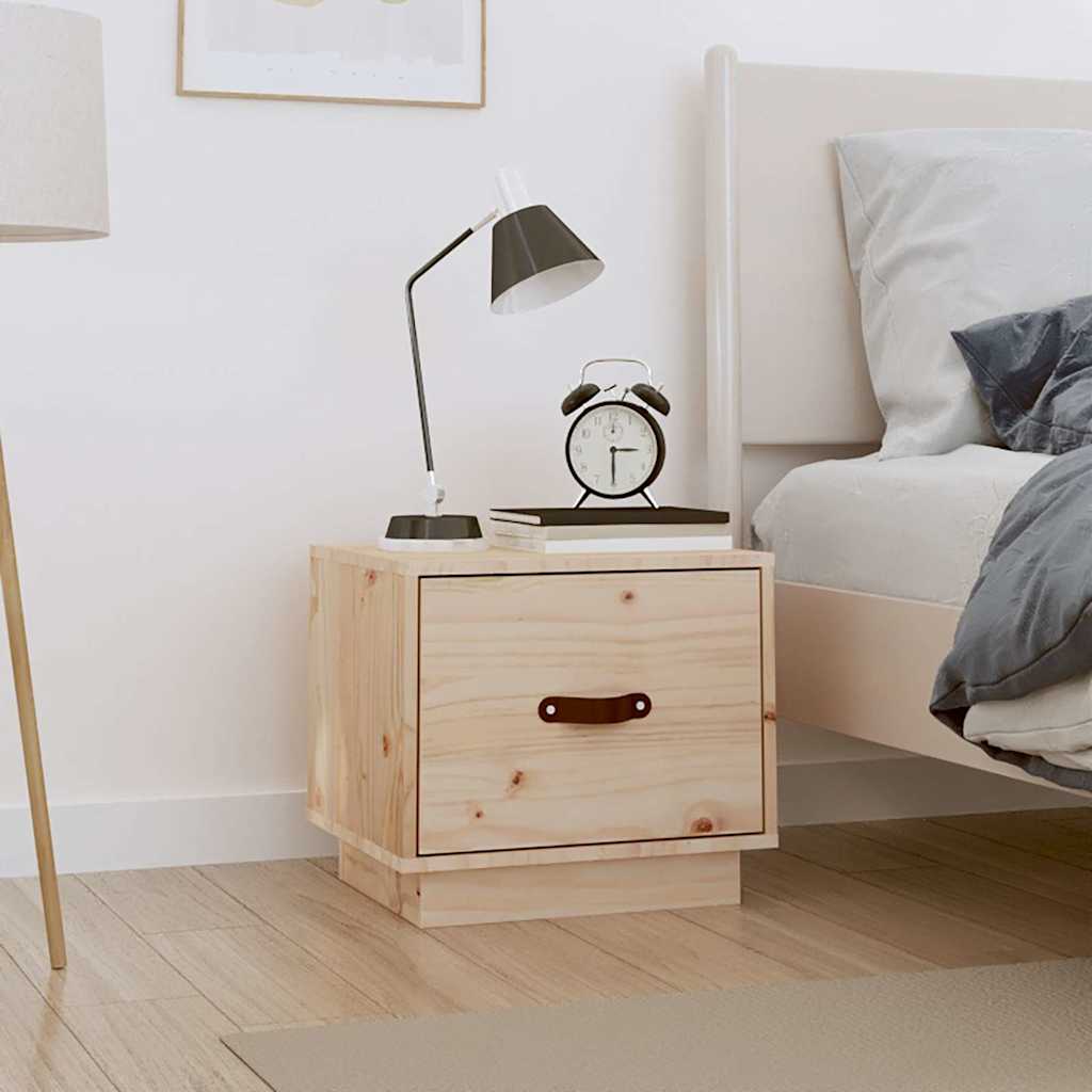vidaXL Bedside Cabinet | Pine | Solid pinewood | Small | Bedside Cabinet 1