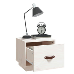 vidaXL Bedside Cabinet | Set of 2 | White | Solid pinewood | Small 4