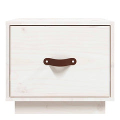 vidaXL Bedside Cabinet | Set of 2 | White | Solid pinewood | Small 5