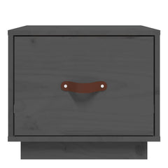 vidaXL Bedside Cabinet | Set of 2 | Grey | Solid pinewood | Small 5