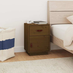 vidaXL Bedside Cabinet | Honey brown 1
