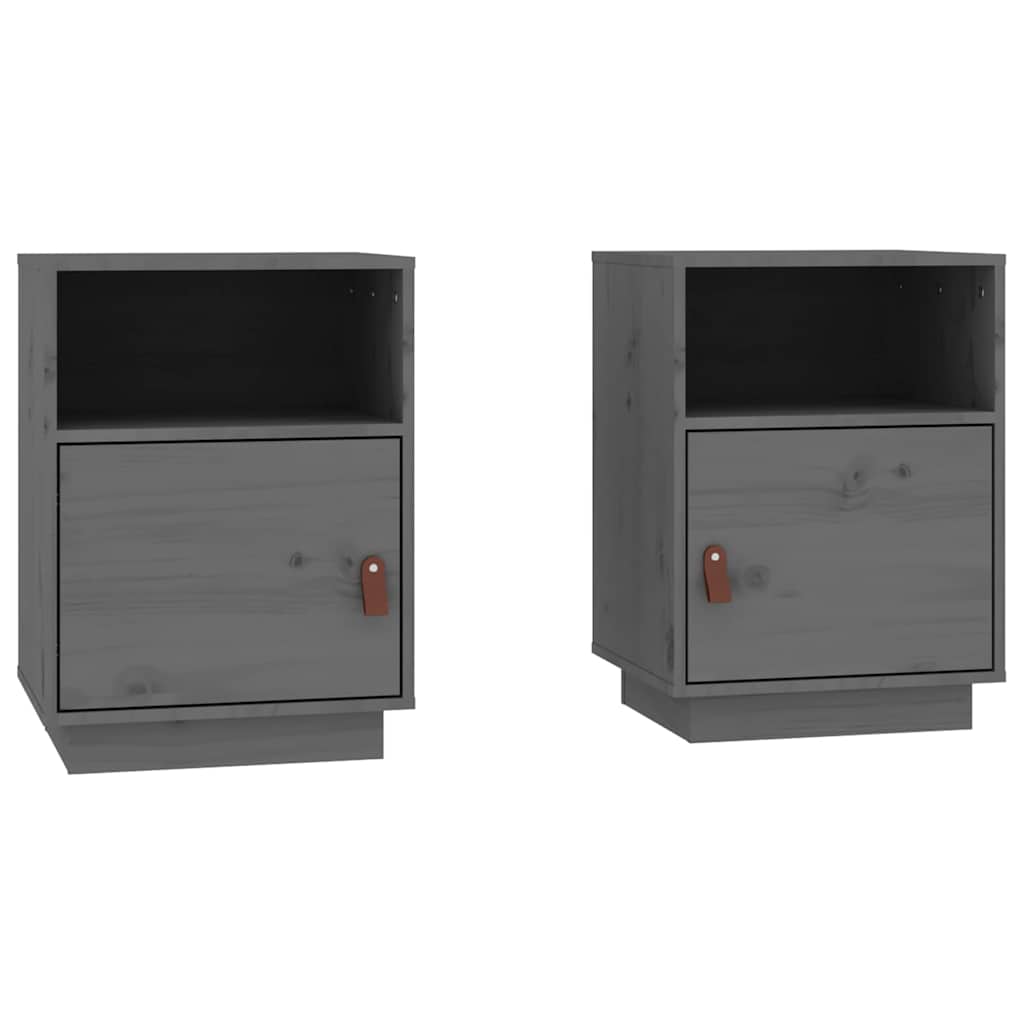 Bedside Cabinets Solid Wood Pine