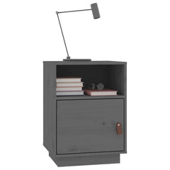 vidaXL Bedside Cabinets 2 pcs Grey 40x34x55 cm Solid Wood Pine 4