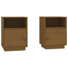 vidaXL Bedside Cabinets 2 pcs Honey Brown 40x34x55 cm Solid Wood Pine 2