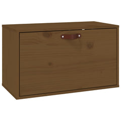 vidaXL Wall Cabinet Honey Brown 60x30x35 cm Solid Wood Pine 2