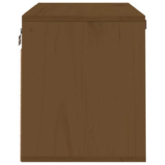 vidaXL Wall Cabinet Honey Brown 60x30x35 cm Solid Wood Pine 4