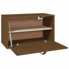 vidaXL Wall Cabinet Honey Brown 60x30x35 cm Solid Wood Pine 5