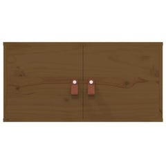 vidaXL Wall Cabinet Honey Brown 60x30x30 cm Solid Wood Pine 4