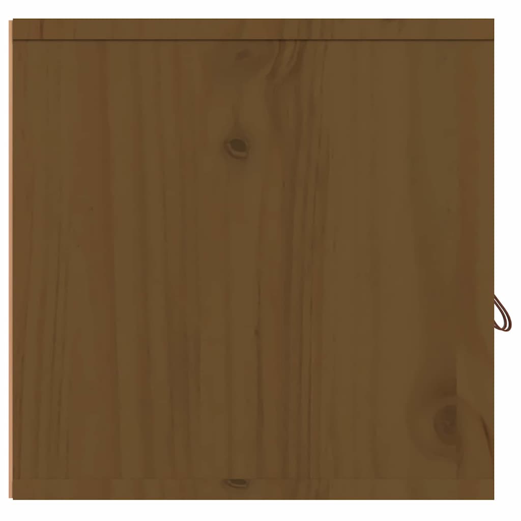 vidaXL Wall Cabinet Honey Brown 60x30x30 cm Solid Wood Pine 6