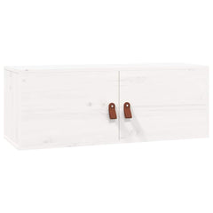 vidaXL Wall Cabinet White 80x30x30 cm Solid Wood Pine 2