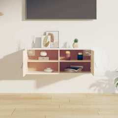 vidaXL Wall Cabinet White 80x30x30 cm Solid Wood Pine 3