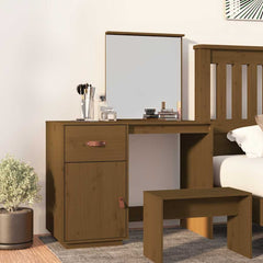 vidaXL Dressing Table Honey Brown 95x50x134 cm Solid Wood Pine 1