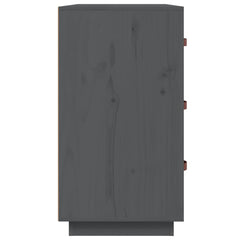 vidaXL Sideboard Grey 80x40x75 cm Solid Wood Pine 5