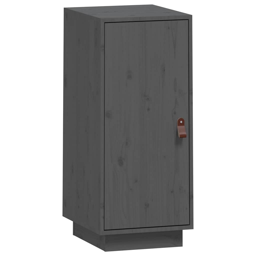vidaXL Sideboard Grey 34x40x75 cm Solid Wood Pine 2