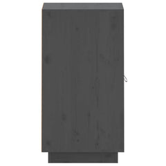 vidaXL Sideboard Grey 34x40x75 cm Solid Wood Pine 5