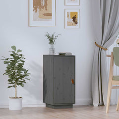 vidaXL Sideboard Grey 34x40x75 cm Solid Wood Pine 1