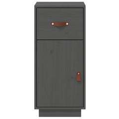 vidaXL Sideboard Grey 34x40x75 cm Solid Wood Pine 6