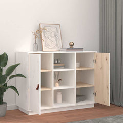 Sideboard 100x40x75 cm Solid Wood Pine White