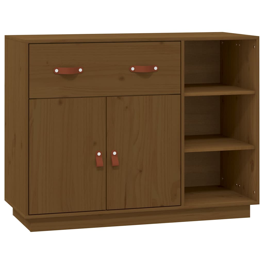 Sideboard 98,5x40x75 cm Solid Wood Pine Honey brown